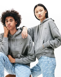 Sweatshirt &agrave; capuche unisexe Lacoste LIVE en coton