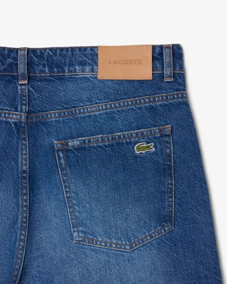 Bermuda straight fit en denim