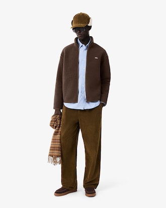 Veste sherpa col montant