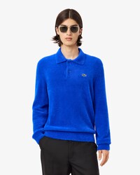 Pull polo maille duveteuse