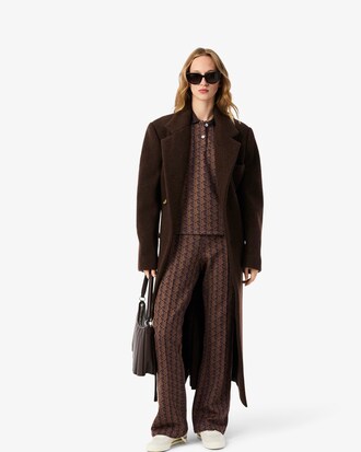 Polo slim fit jacquard monogramme