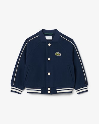 Blouson mixte effet laine feutr&eacute;e avec badge