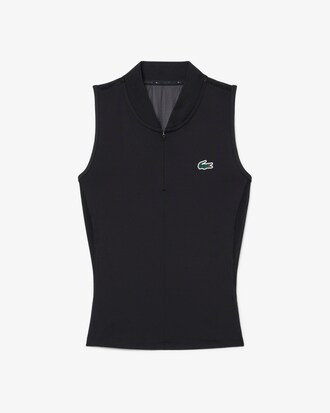 Polo Tennis sans manches stretch bi-mati&egrave;re