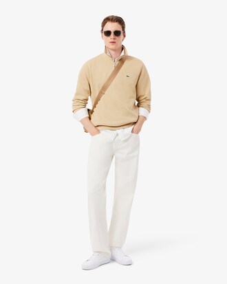 Sweatshirt zipp&eacute; interlock col montant