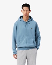 Sweatshirt zipp&eacute; classic fit molleton