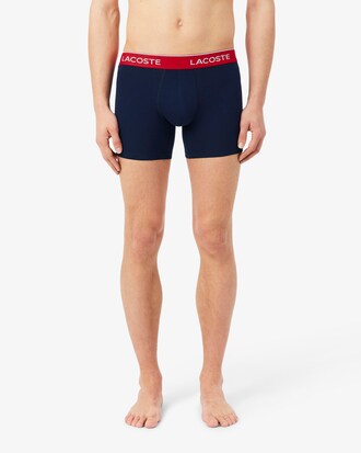 Lot de 3 boxers longs coton stretch