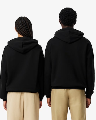 Sweatshirt à capuche loose fit avec badge