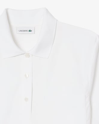 Robe polo manches courtes popeline