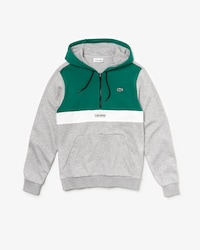Sweatshirt zipp&eacute; &agrave; capuche Lacoste SPORT en molleton color-block