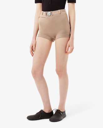 Short ceinture crocodile Défilé