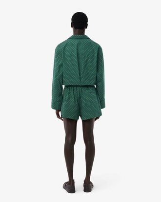 Short popeline imprimé Défilé