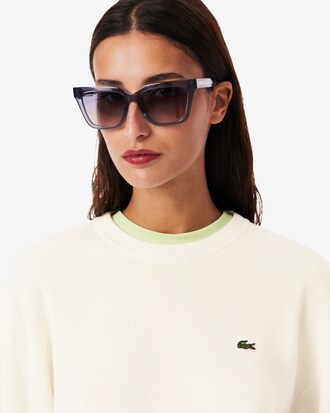 Pull relaxed fit col rond coton