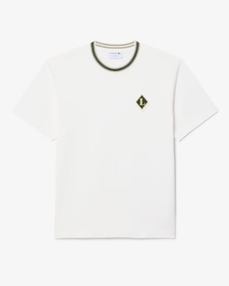 T-shirt fabriqu&eacute; en France rayures badge