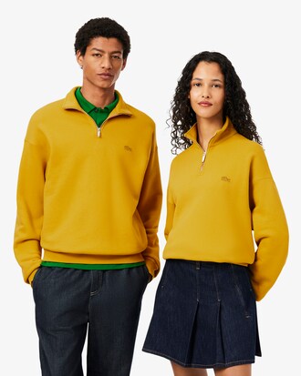 Sweatshirt col zipp&eacute; molleton &eacute;pais