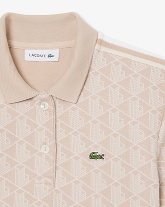 Polo slim fit jacquard monogramme