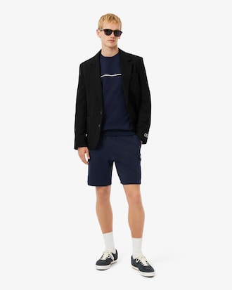 Sweatshirt molleton liserés griffés