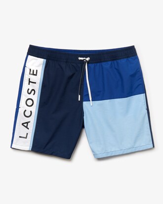 Short de bain en taffetas color-block