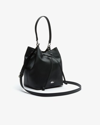 Sac seau double port&eacute; Daily Classic en toile enduite piqu&eacute;e unie