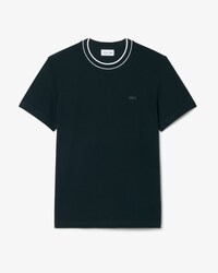 T-shirt en Piqu&eacute; stretch col ray&eacute;