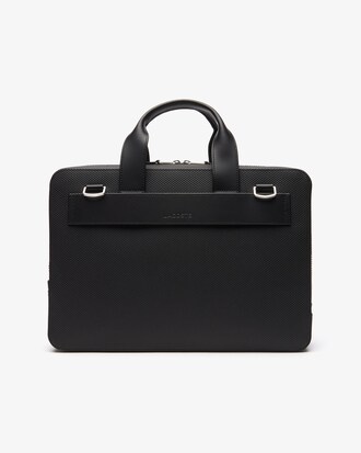 Sac ordinateur Chantaco en cuir piqué mat