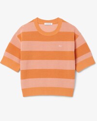T-shirt maille r&eacute;sille rayures