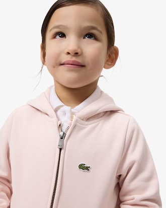 Sweatshirt zipp&eacute; &agrave; capuche mixte molleton