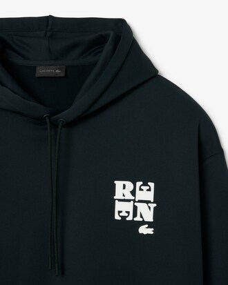 Sweatshirt à capuche badge Défilé