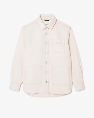Veste surchemise denim oversize
