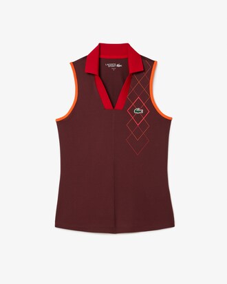 Polo Tennis slim fit sans manche Ultra Dry
