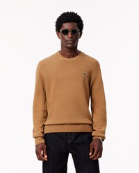 Pull en laine cardée col rond