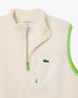 Veste polaire sans manche col montant