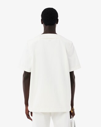 Polo oversize denim imprimé Défilé