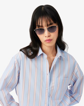 Chemise oversize popeline de coton