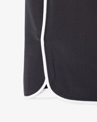 Short relaxed fit en laine m&eacute;lang&eacute;e