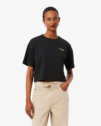 T-shirt d&eacute;contract&eacute; en jersey coton