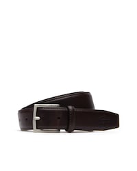 Ceinture en cuir à boucle ardillon gravée Lacoste