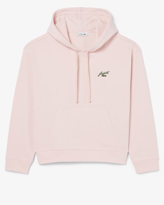 Sweatshirt &agrave; capuche en molleton badge