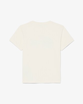 T-shirt coton avec crocodile brod&eacute;