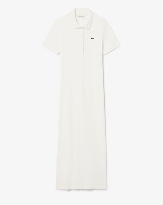 Robe polo longue coton côtelé