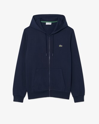 Sweatshirt zipp&eacute; classic fit molleton