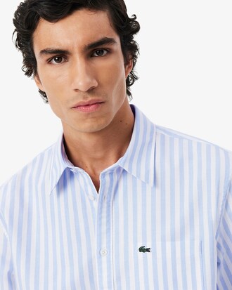 Chemise regular fit Oxford ray&eacute;e