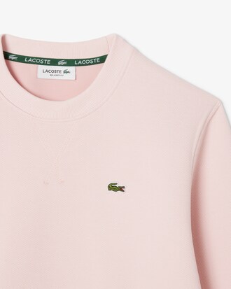 Sweatshirt relaxed fit col rond en Piqué