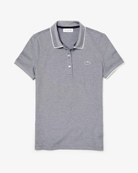 Polo slim fit Lacoste en mini piqu&eacute; stretch chin&eacute;