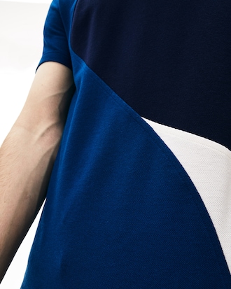 T-shirt col rond en piqué thermorégulateur color-block