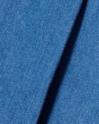 Jupe-short pliss&eacute;e denim