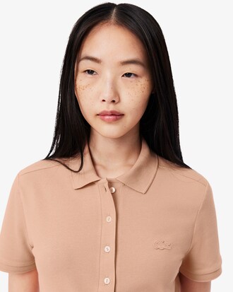 Polo L.12.D slim fit en mini piqué stretch