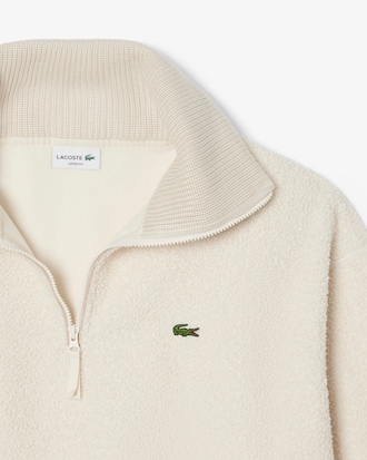 Sweatshirt polaire col montant zippé
