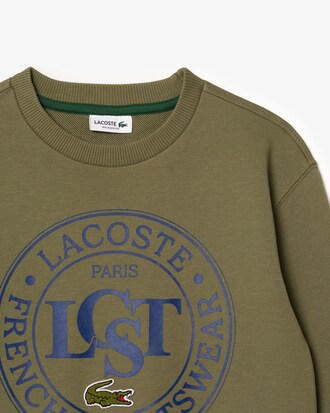 Sweatshirt col rond imprimé