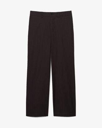 Pantalon de costume straight fit coton ray&eacute;