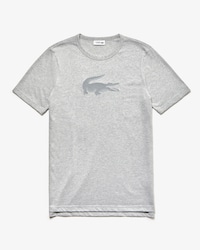 T-shirt col rond Lacoste SPORT en coton avec crocodile holographique